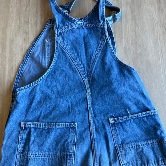 Vintage Carharrt Denim Overalls unisex mid blue one piece jeans - Picture 7 of 16